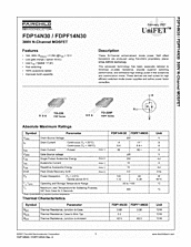 DataSheet FDPF14N30 pdf